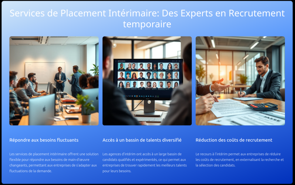 Services de Placement Intérimaire: Des Experts en Recrutement temporaire